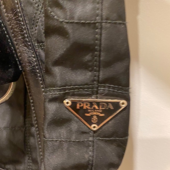 Prada Nylon Shoulder Bag Leather Trim (Vintage) - Picture 2 of 6